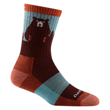 Women's Bear Town Micro Crew Lightweight  Hiking Sock with Cushion