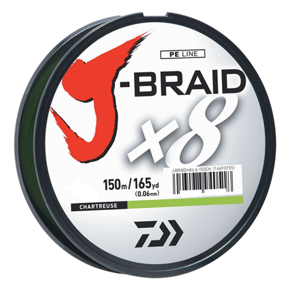 50lb 150m Chartreuse JB8U50-150CH