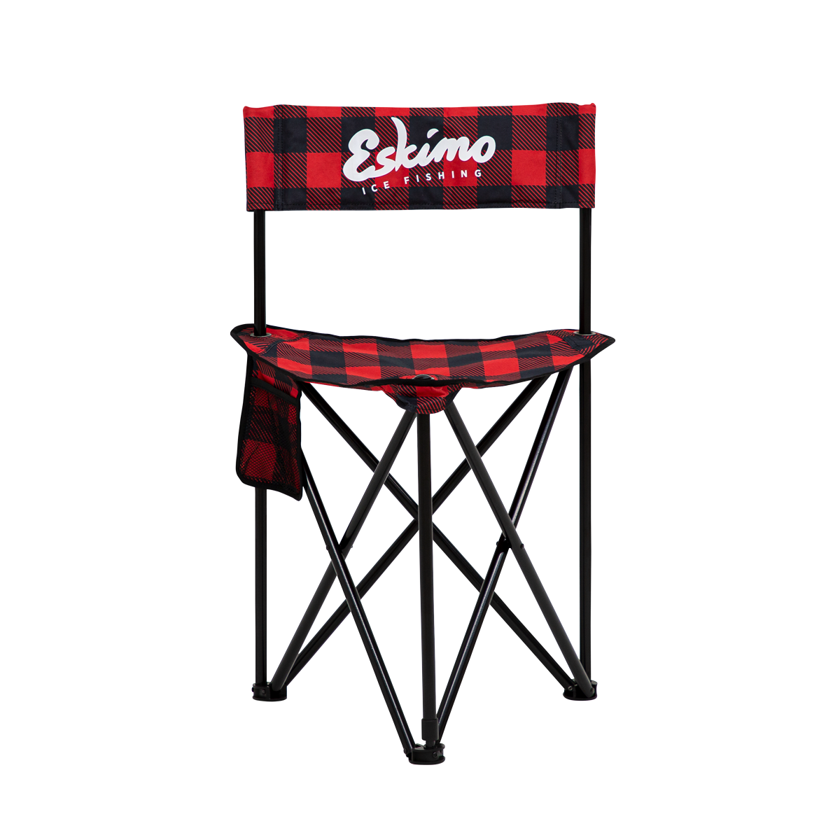 Plaid Folding Ice Chair