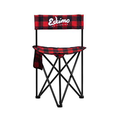 Plaid Folding Ice Chair