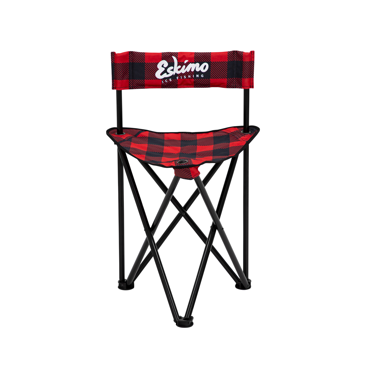 Plaid Folding Ice Chair