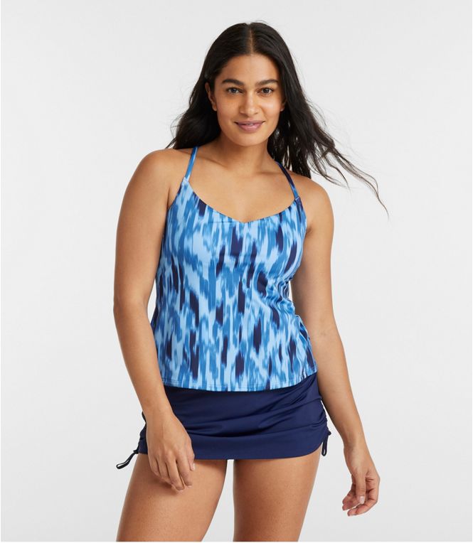 New Currents Swimwear V-Neck Tankini Print Women's Regular